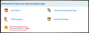 How to apply for SBI ATM card through net banking