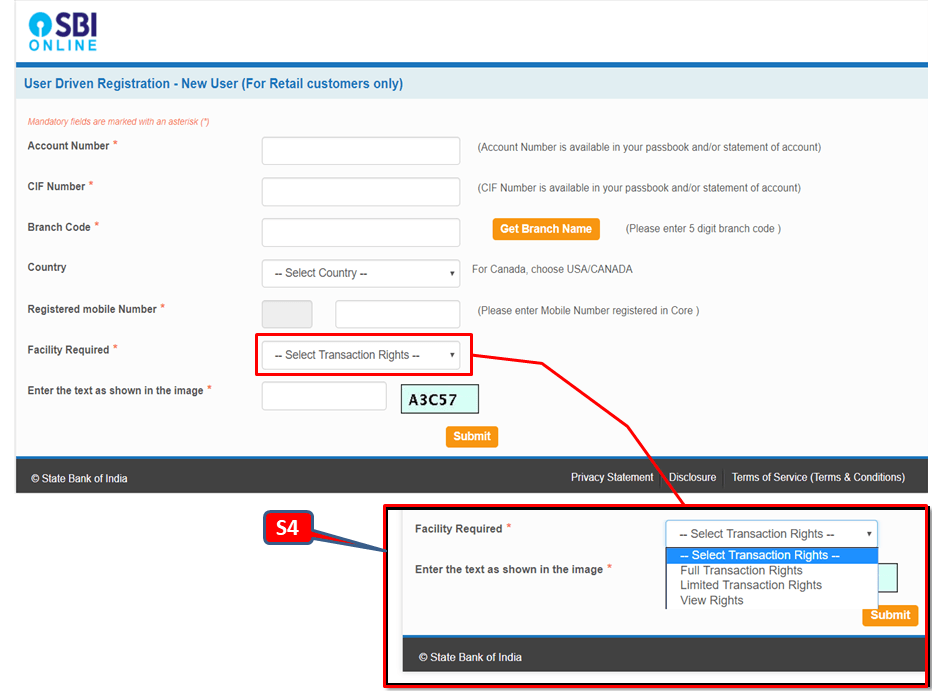 SBI Net Banking Registration Through Online