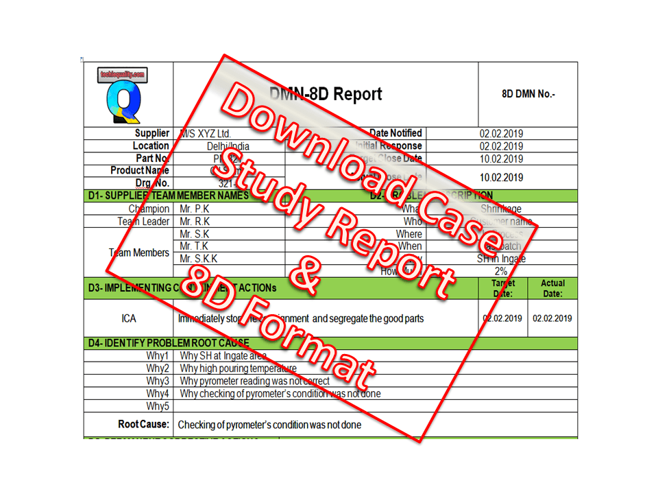 8D Report Example