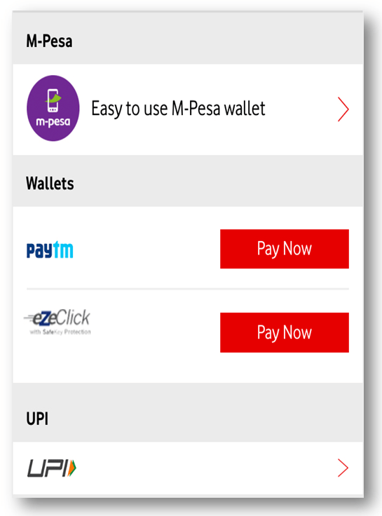 Vodafone Postpaid Bill Payment