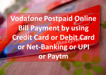 Vodafone Postpaid Online Bill Payment