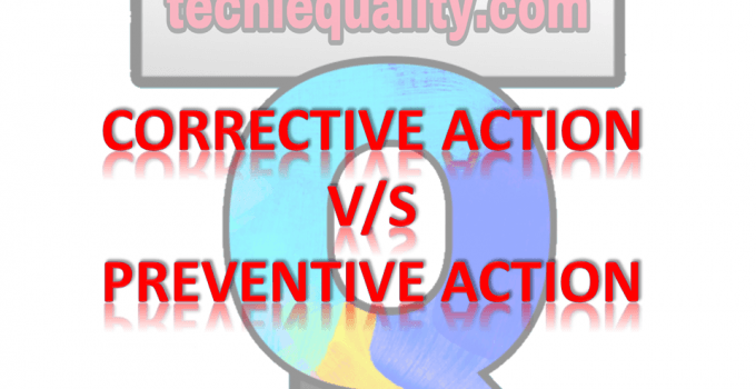 Corrective Action vs Preventive Action