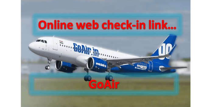 Goair web check in link