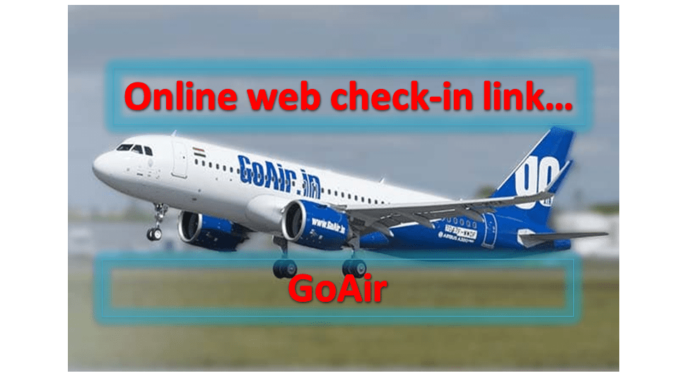 Goair web check in link