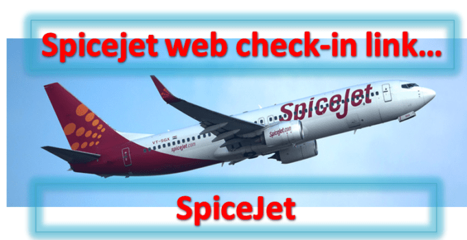 Spicejet web check in link