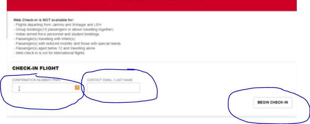 How to do web check in of Spicejet flight