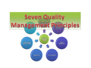 7 principles of QMS
