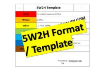 5W2H Analysis Example