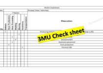 3MU Check sheet