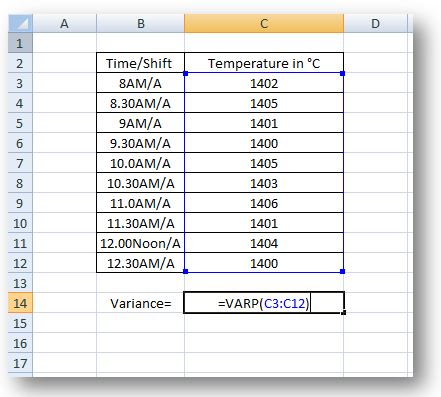 variance calculation