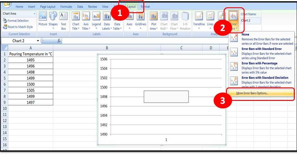 box plot in excel