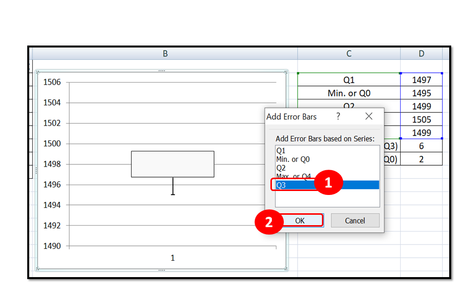 box plot in excel