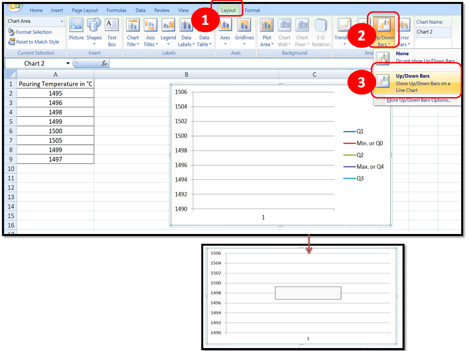 box plot in excel