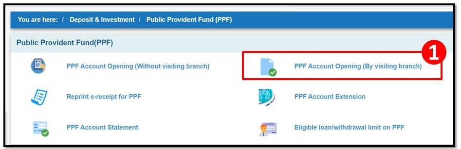 How to open PPF Account