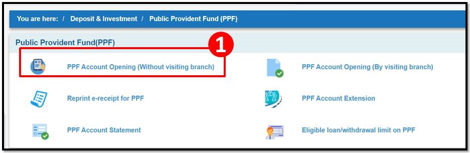 How to open PPF Account