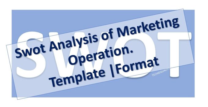 Swot Analysis of Marketing