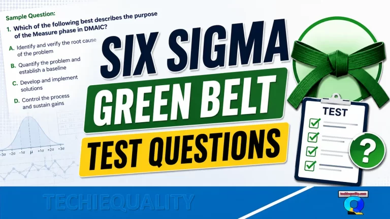 Six Sigma Green Belt Test Questions